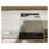 HOMCOM Dual Tilt out Laundry Hamper Cabinet, Bathroom Storage Cabinet with 2-Compartment Hamper, Modern Bathroom Floor Cabinet for Washroom, White (Missing Hardware: Part 4)