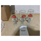 Stella Artois 3-Pack Original Large Beer Glass Chalices, 50cl