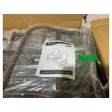 Outsunny 2-Seat Outdoor Glider Swing, Center Coffee Table and Independent Chairs, Supports Up to 352 lbs., Loveseat with Breathable Sling for Backyard, Garden, and Porch, Brown