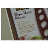 Copper Knife Set, Sharpener and Scissors