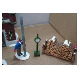 Assorted Department 56 Christmas Village Pieces