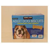 NEW KIRKLAND SIGNATURE PREMIUM ADULT DOG BISCUITS (CHICKEN AND RICE FORMULA)