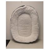 NEW KIRKLAND SIGNATURE CUDDLER PET BED (GRAY/CREAM)