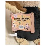 NEW THINK DOG PIRATE CHICKEN DOG TOYS (BLACK)