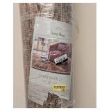 NEW THRESHOLD AREA RUG (TAN/ROSE BORDER)