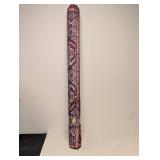 NEW THRESHOLD PERISIAN AREA RUG (RED/NAVY)