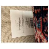 NEW THRESHOLD PERISIAN AREA RUG (RED/NAVY)