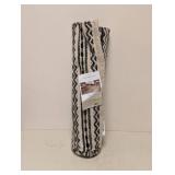 NEW THRESHOLD WASHABLE RUNNER (TAN/BLACK)