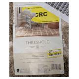 THRESHOLD AREA RUG (TAN/WHITE GRID)