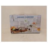 NEW ANCHOR HOCKING GLASS DRINKING SET 16PC.