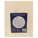 NEW ANCHOR HOCKING GLASS DRINKING SET 16PC.