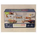 SNAPWARE PYREX GLASS FOOD STORAGE SET 18PC.