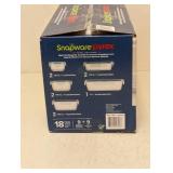 NEW SNAPWARE PYREX GLASS FOOD STORAGE SET 18PC.