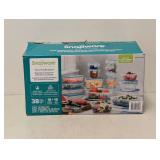 NEW SNAPWARE PLASTIC FOOD STORAGE SET 38PC.