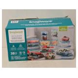 NEW SNAPWARE PLASTIC FOOD STORAGE SET 38PC.