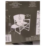 NEW FOLDING DIRECTORS CHAIR WITH SIDETABLE