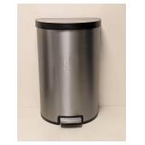 KOHLER STAINLESS STEEL FOOT OPERATED TRASH CAN