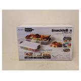 BUILD-A-BOARD BY SABATIER SNACKLEBOX 2PC.SET W/ CUTTING BOARD LIDS