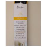 NEW KENNY TROPEZ INDOOR/OUTDOOR CURTAIN ROD (72”-144”)