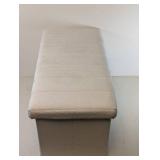 NEW SEVILLE CLASSICS STORAGE BENCH COLLAPSIBLE OTTOMAN