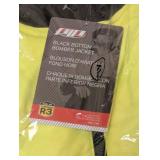 NEW PIP HI-VIZ BLACK BUTTON BOMBER JACKET X-LARGE