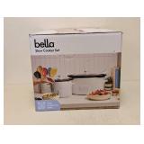 BELLA SLOW COOKER SET 2PC. SET