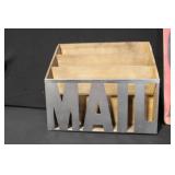 Assorted Coffee Mug Set with Decorative Sign and Mail Organizer