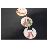 Collection of Christmas Figurines and Holiday Decor Including Annalee, Boyds Bears, and Department 56