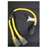 Collection of Lawn and Garden Supplies Including Hose, Mulch Film, Extension Cord, and Accessories