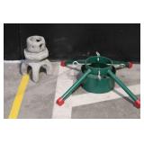 Metal Christmas Tree Stand and Concrete Outdoor Decorative Stand