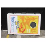 FlipFlop Wines Branded Cornhole Game Set with 2 Boards and 2 Bean Bags