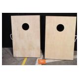 Wooden Cornhole Game Set with Two Boards and 1 Bean Bag