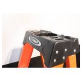 Werner 6 ft Fiberglass Step Ladder with Aluminum Steps