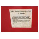 30-Gallon Bidirectional Hand Oil Pump Cart with Hose and Nozzle