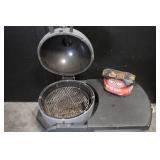 Char-Griller Akorn Kamado Charcoal Grill and Smoker with Side Table