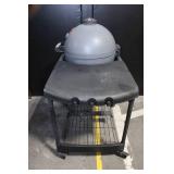 Char-Griller Akorn Kamado Charcoal Grill and Smoker with Side Table