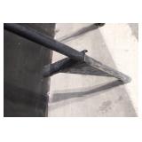 Lot of Floor Cleaning Tools with Brooms, Snow Shovels, Squeegees, and Holders