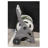 Garden Hose Reel Cart with Hose and Adjustable Nozzle