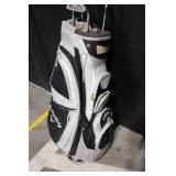 Callaway Golf Bag with 5 Mixed Irons Including Ping Eye2 and King Cobra Oversize