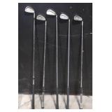 Callaway Golf Bag with 5 Mixed Irons Including Ping Eye2 and King Cobra Oversize