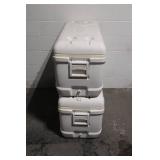 Pair of Large Igloo MaxCold Coolers with Lids and Handles