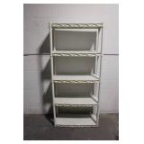 Plastic 5-Shelf Utility Storage Rack 30x15x72 Inches