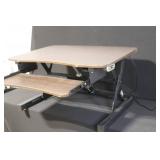 Electric Adjustable Sit Stand Desk Riser with USB Port