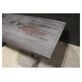 Champion Black Outdoor Patio Dining Table with Slatted Top