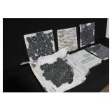 Assorted Decorative Tile Sheets and Stone Mosaic Panels Set