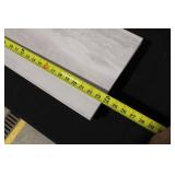 Lot of Rectangular Porcelain Wall Tiles, White and Gray Marble Pattern, 24in x 12in