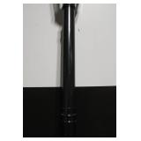 Black Outdoor Solar Lamp Post with Hexagonal Base