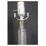 Pair of O.K. Lighting Purple Glass Table Lamp Bases