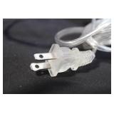 Pair of O.K. Lighting Purple Glass Table Lamp Bases