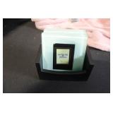 Home Decor Bundle with Sony 7in Digital Photo Frame, Throw Blankets, Glass Coasters, and Woven Basket